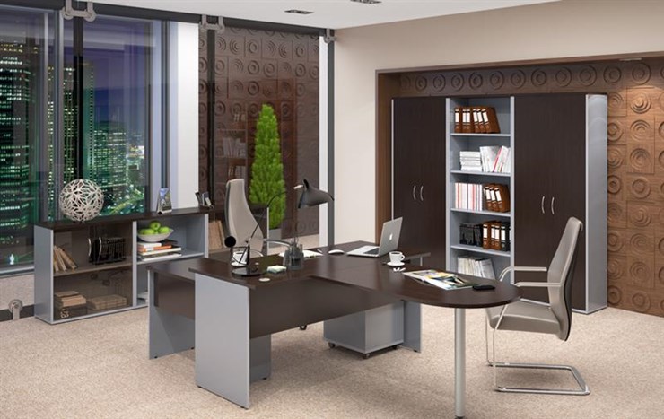 Офисный комплект мебели IMAGO четыре рабочих места, стол для переговоров в Шахтах - изображение 3
